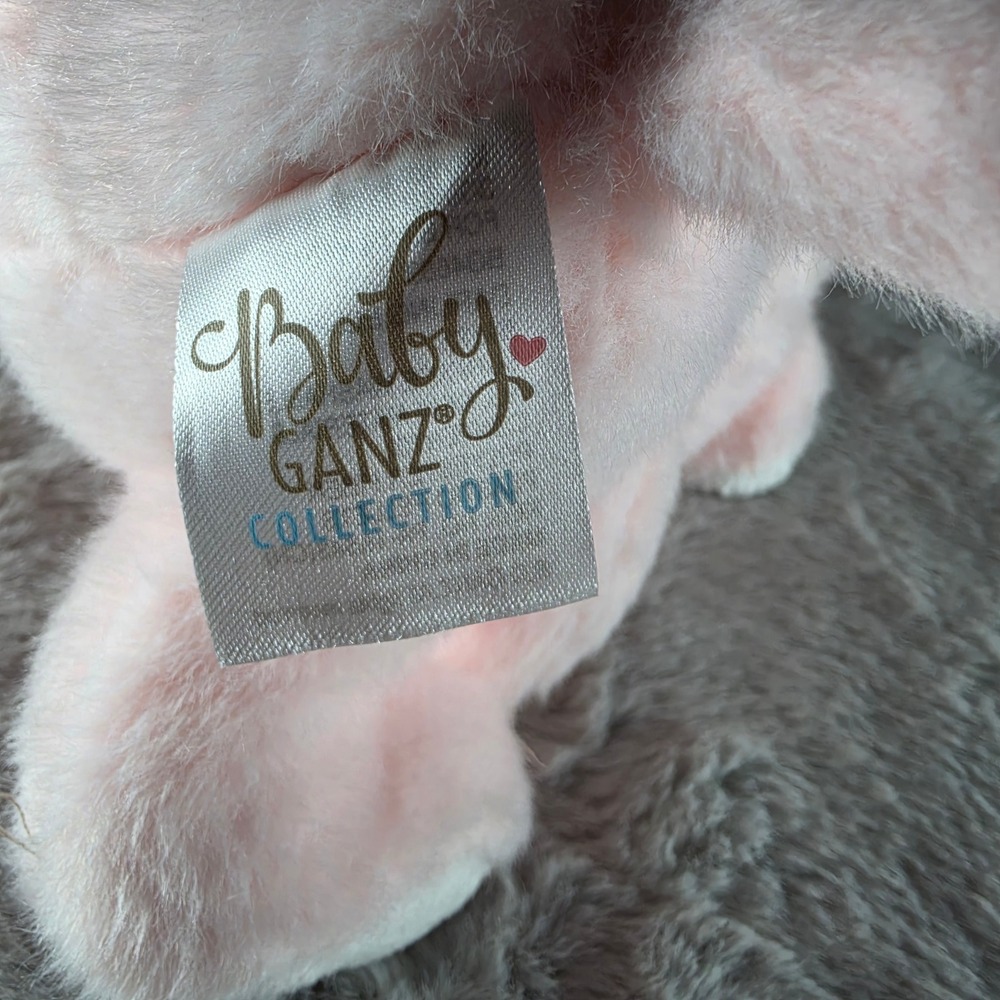 Ganz Darling Elephant Plush Girls OS Pink Baby Rattle Stuffed Animal BG4683 NWT - Picture 5 of 5